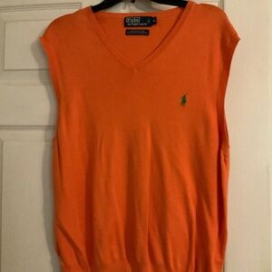 Mens Orange XL Polo by Ralph Lauren Sweater vest